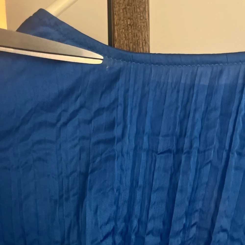 House of Harlow 1960 Blue Two Piece Set Open Back Crop Top & Flowy Pants Size S - Picture 11 of 11